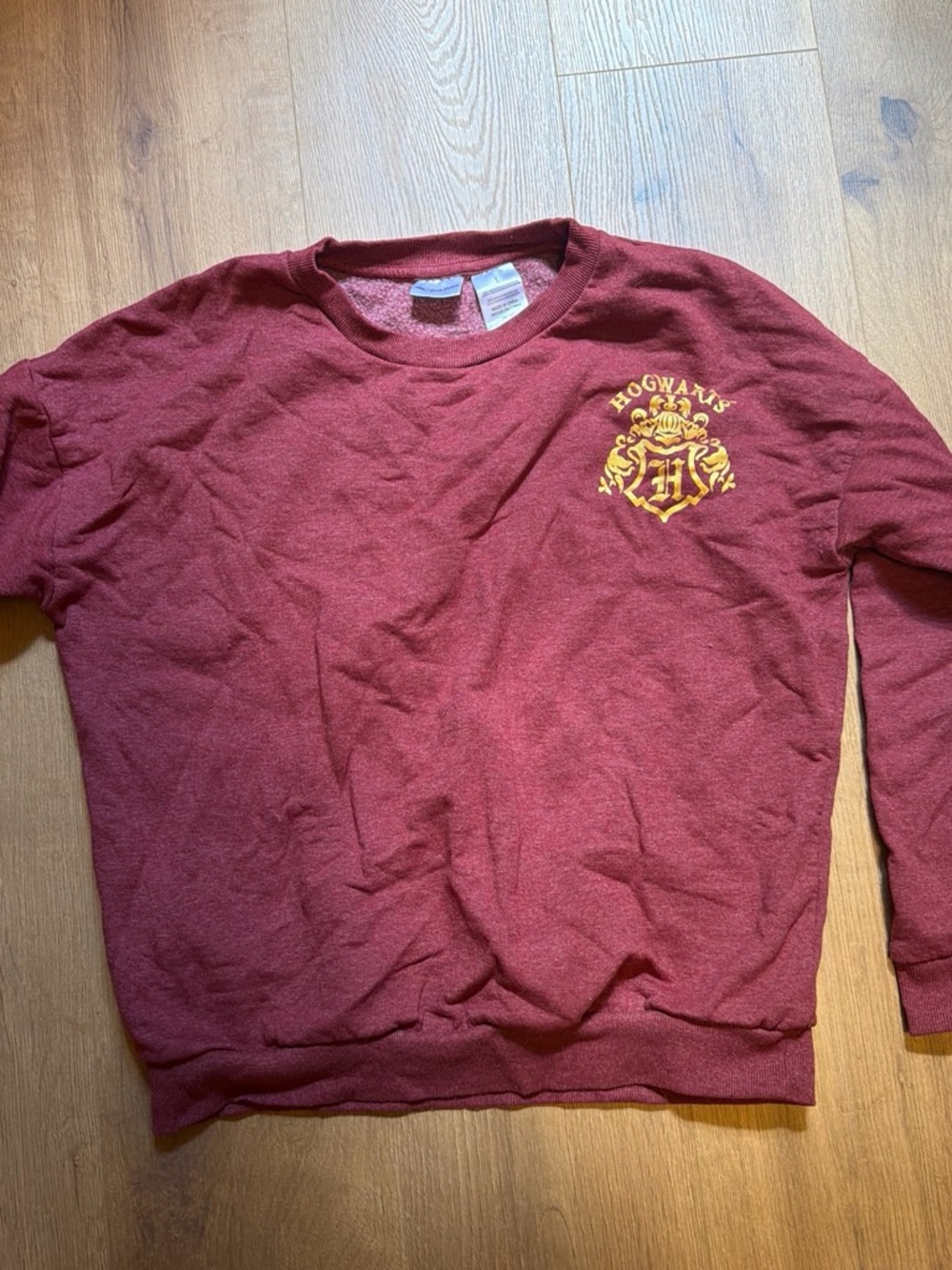 Hogwarts Burgundy Crewneck Sweater